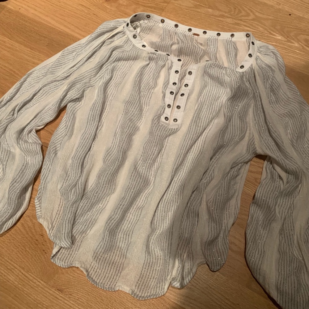 Size M white free people top
